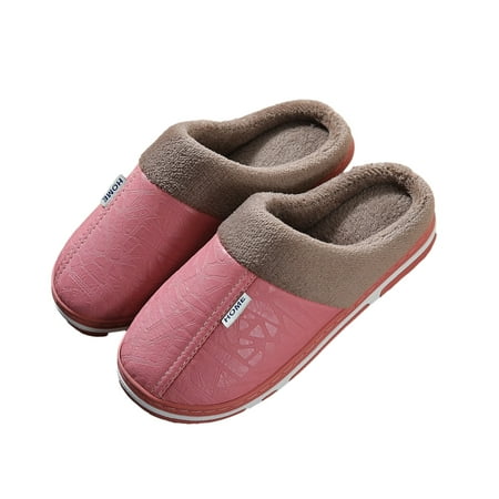 

maytalsoy 1 Pair Home Shoes Cotton Shoe Winter Slipper Foot Warmer Washable Windproof Thicken Design Home Supplies House Slippers Pink 36-37