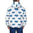 thumbnail image 5 of Zip Up Hoodies for Men - Cartoon Cute Shark Blue_A Long Sleeve Comfrt Men'S Fashion Hoodies & Sweatshirts, Jackets for Men Hoodies Pullover Clothing Clothes with Pouch, 5 of 5