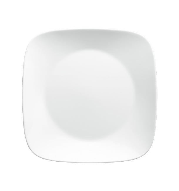 Corelle® Pure White, Set of 6, Square, Lunch Plate - Walmart.com