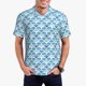 thumbnail image 1 of Fotbe Blue Fish Scale Texture Camiseta Polo de Golf para Hombre con Estampado – Camisa Deportiva Transpirable con Cuello Abotonado-X-Large, 1 of 6