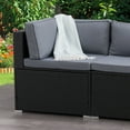 thumbnail image 2 of CorLiving Parksville Resin Wicker Rattan and Galvanized Steel Patio Sectional Corner Chair with Cushions, Sold Individually, Use to Expand an Outdoor Set, 2 of 8