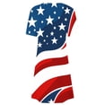 thumbnail image 5 of American Flag Dress for Women 4Th of July Patriotic Shirt Crew Neck Short Sleeve Sundress Elastic High Waist Dresses Summer Baggy Boho Mini Dress Beach Vacation Sun-Dress 2025, 5 of 5