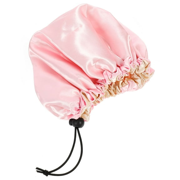 MUSEYA Bonnet for Sleeping Round Pink Satin 1Pack