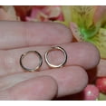 thumbnail image 3 of Precious Stars 14K Yellow Gold 11-mm Hinged Hoop Earrings, 3 of 5