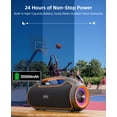 thumbnail image 4 of Portable Bluetooth Speaker 200W Peak,IP65 Waterproof Outdoor Wireless Speaker with 24H Playtime,Deep Bass,TWS and USB/AUX/TF Input for Party, 4 of 12
