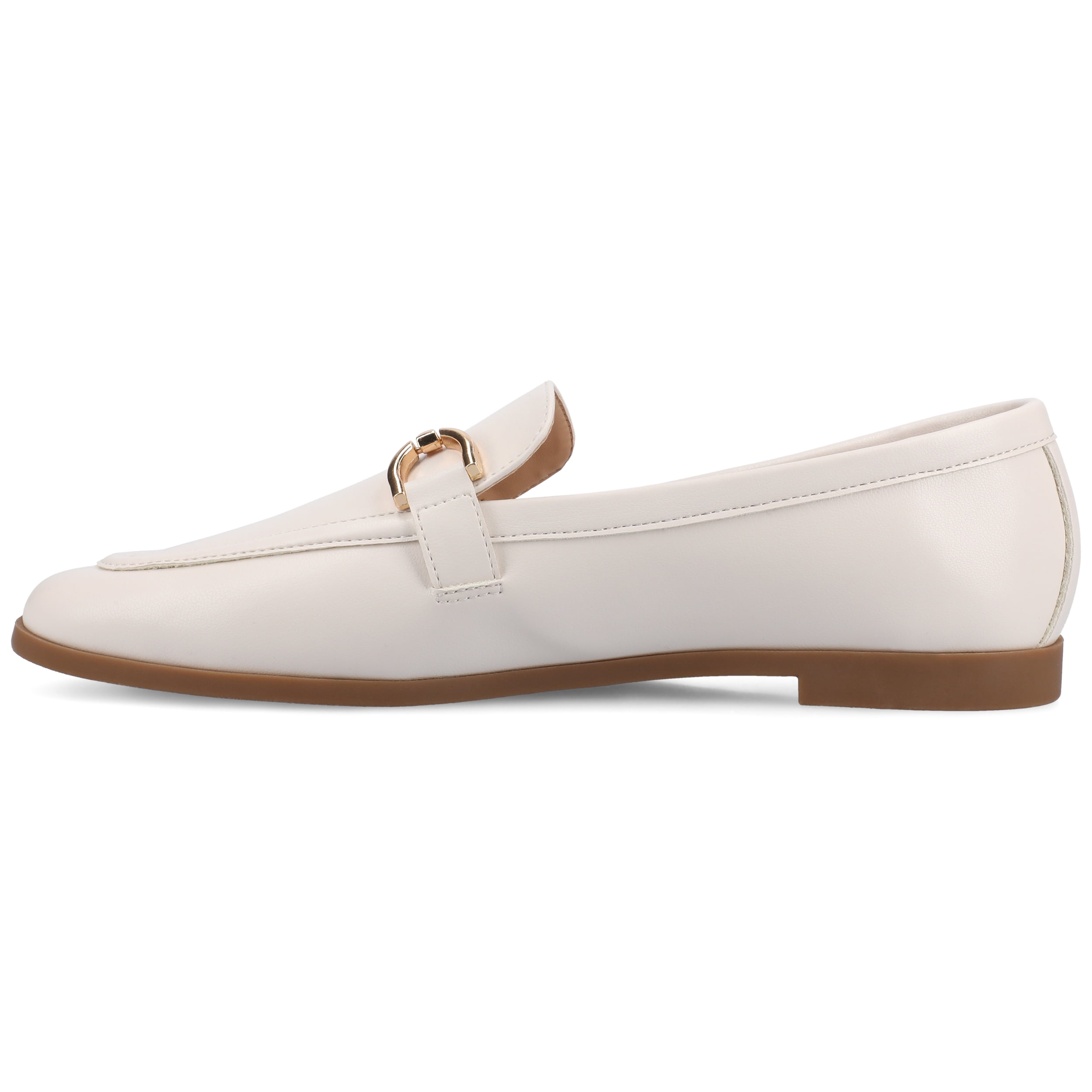 Journee Womens Mizza Loafer Slip On Square Toe Dress Flats, Widths Available