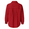 thumbnail image 6 of kamemir Jackets for Women Casual Jackets for Women Long Sleeve Lightweight Outwear Coats(Red,L), 6 of 6