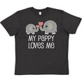 thumbnail image 3 of Inktastic Pappy Loves Me Grandson Gift Youth T-Shirt, 3 of 5