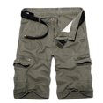 thumbnail image 4 of Birdeem Men Casual Solid Fashion Zipper Button Pockets Cropped Cargo Shorts, 4 of 12