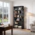 thumbnail image 5 of Fnova 74" Tall Bookcase with 6-Tier Open Display Storage Shelves, Large Book Shelf Bookcase Bookshelf for Living Room, Home Office, Bed Room, 5 of 20