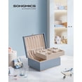 thumbnail image 2 of Joyero SONGMICS Misty Blue de 2 capas con asa y bandeja, 2 of 7