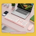 thumbnail image 4 of Combinación De Teclado Inalámbrico, Pequeño Teclado Inalámbrico De Rebote Y Mouse Con Rosa De Tapa Redonda De Punk Puro Puro, 4 of 7
