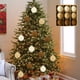 thumbnail image 5 of CaiYueKe 9 Pcs Flocked Velvet Christmas Ornaments Hanging Balls Plastic Holiday Tree Decorations Festive Xmas Decor Shiny Glitter Party Supplies Home Decor 3.15 Inch, 5 of 6