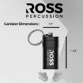 thumbnail image 3 of WWS-Musician Concert Earplugs - ROSS Percussion High Fidelity Drummer Ear Plugs (1 Pair), 3 of 4