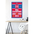 thumbnail image 2 of NBA Detroit Pistons - Champions 17 Wall Poster, 22.375" x 34", 2 of 4
