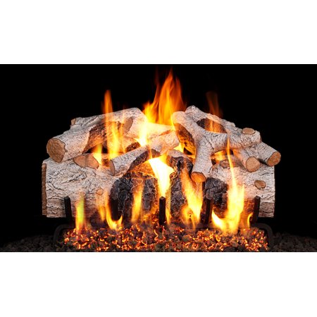 Peterson Real Fyre 30 Inch Charred Mountain Birch Gas Log Set With Peterson Real Fyre 30 Inch Charred