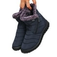 thumbnail image 5 of RuiJiao Women's Thermal Insulated Winter Snow Boots with Velvet Lining, Slip-Resistant Rubber Sole, Side Zipper and Round Toe, Casual Ankle-Length Warm Boots for Outdoor Activities, 5 of 6