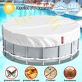 thumbnail image 4 of 1 protector de cubierta para piscina de 3,7 m, cubierta para jacuzzi, perfecto para piscina inflable, muebles de jardín (plateado) JM, 4 of 5