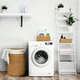 thumbnail image 3 of Seville Classics 3-Piece Handwoven Rattan Lidded Laundry Hamper Basket Set, 3 of 16