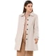 thumbnail image 1 of Abrigo Largo De Invierno Con Cuello Peter Pan Para Mujer Beige S, 1 of 6