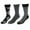 Black Combo, variant on Gold Toe  Comfort Cushion Argyle Crew Socks (3 Pairs) (Men)