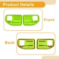 thumbnail image 4 of Cubierta de Tazón de Mango de Puerta Interior para Jeep Wrangler JK 2DR 2011-2017 Marco de Decoración de Mango Interior Verde ABS 2 Pcs, 4 of 6