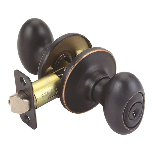 Design House Egg OilRubbed Bronze Keyed Entry Door Knob
