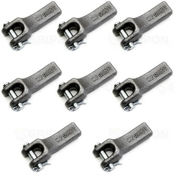 GRIPON (Pack of 8) 5/16 inch Weld-On Safety Chain Retainer for Truck Trailer Hitch