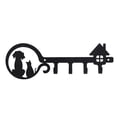 thumbnail image 1 of Under 10 Rack Key Hook No Punch Cat and Dog Rack Xuan Closed Storage Rack Wall Rack Black., 1 of 9