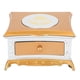 thumbnail image 1 of Caja de música para niña bailando, caja de almacenamiento de joyería de juguete, regalo, decoración decorativa para el hogar (blanco plateado), 1 of 5
