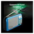 thumbnail image 4 of Portable Radio MP3 Player Mini Audio Speakers FM Radio With LCD Screen Support TF card Playing Music High LED Flashlight W505 ,Easy to Use, 4 of 7