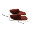 thumbnail image 6 of Raindrops Coffee Thickened Household Slippers, Comfortable Non-Disposable Visitor Footwear, 2 Pairs Indoor Shoes, 6 of 8