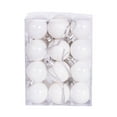 thumbnail image 3 of Comefolife Christmas Balls Ornaments Christmas Decorations 24 Pieces Balls Tree Ornaments Decorative Ball Hanging Decorations (Silver), 3 of 9