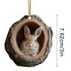 thumbnail image 2 of Adornos Navideños de Animales Del Bosque En Acrílico, Ideales Como Recuerdo o Regalo. Estilo Ovalado. Perfectos para Los Amantes de La Navidad. Incluyen Un Cordón Resistente para Colgar y Un Colgante, 2 of 2