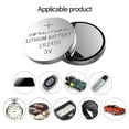 thumbnail image 3 of Sinyiin 5Pcs CR2450 3V Lithium Button Cell Battery Coin Cell for Watches Temperature Sensors Water Bottles Remote Controller, 3 of 10