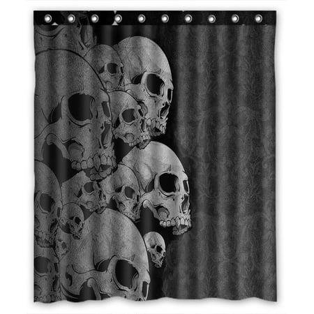 GCKG Creative Skull Bathroom Shower Curtain, Shower Rings Included 100% Polyester Waterproof Shower Curtain 60x72 Inches - Walmart.com