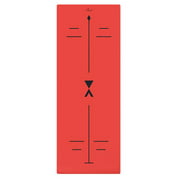 KALM Manifest Yoga Mat Eco-Friendly made with Natural Rubber for Best Grip and Excellent Support Anti-Slip for Pilates Fitness Workouts (Red)
