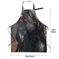 thumbnail image 2 of Kdxio Black And Gold White Horse Apron with Pockets Adjustable Kitchen Aprons for Men Women Waterproof Aprons for Cooking,Drawing,Crafting, Baking Household Cleaning, 2 of 5
