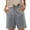 Grey, variant on Sngxgn Cargo Shorts for Women Casual Elastic Waist Shorts Relaxed Fit Stretch Cargo Shorts with Pockets(White,XXXL)