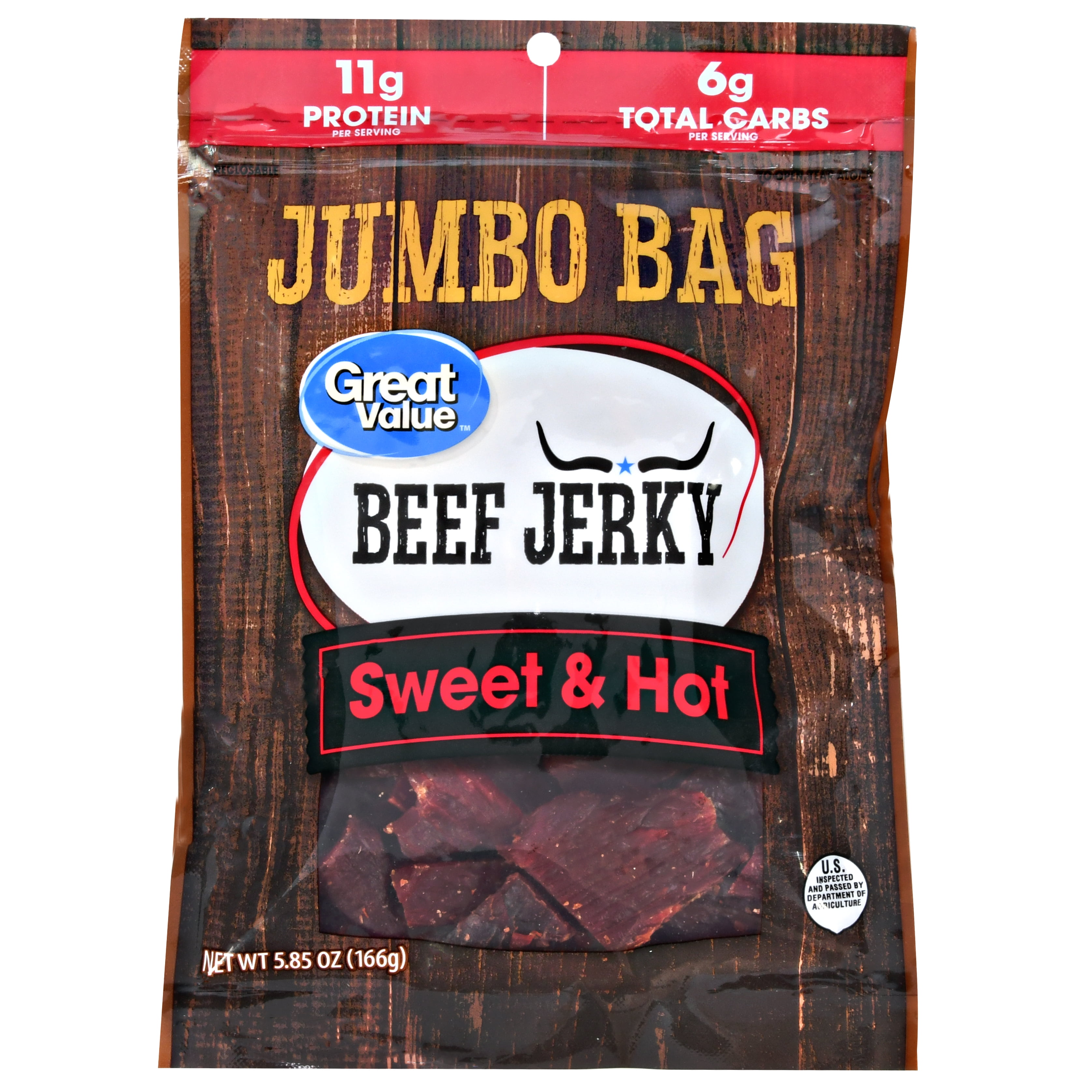 Great Value Sweet & Hot Beef Jerky, 5.85 oz by Wal-Mart Stores, Inc.