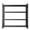 Black 71" × 23.7", variant on Metal Garage Shelves, 4000LBS Capacity, 69"H x 59"W x 23.6"D, Industrial-Grade, Adjustable, Black, Garage Warehouse Industrial Storage