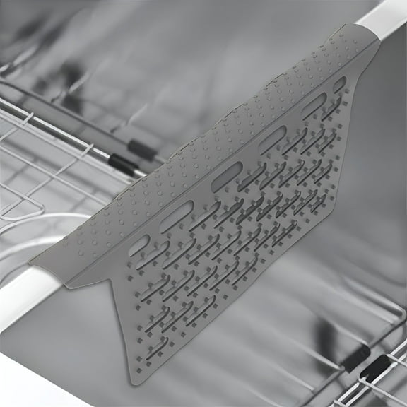 ACDANC Sink Mat Saddle Kitchen Sink Protector Divider Mat Heat Resistant Pad - Silicone