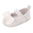 thumbnail image 5 of hirigin Baby Girls Bowknot First Walking Shoes Princess Soft Party Shoes for Newborn Infants Prewalker, 5 of 8
