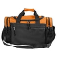 thumbnail image 2 of DALIX 17" Duffle Bag Sports Travel Gym Bag with Mesh Pockets in Orange, 2 of 3