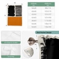 thumbnail image 6 of Orange Black Balloon Curtains for Bedroom/Front Door/Bathroom, Farmhouse Striped Modern Abstract Art Tie Up Curtains 63 Inch Length Light Filtering Kitchen Curtains Shades for Windows 46"x63", 6 of 8