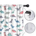 thumbnail image 4 of Blackout Kids Curtains,Colorful Dinosaur Assortment Pattern Childrens Insulated Curtains Set Of 2,Bedroom Essentials,Toddler Room Decor 42"x63", 4 of 5