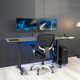 thumbnail image 4 of VIVO Grande Tour d'Ordinateur de Bureau, Support Roulant en Acier CPU, Chariot Mobile Réglable de 7,8 à 14 Pouces de Large avec Roues Verrouillables, 4 of 9