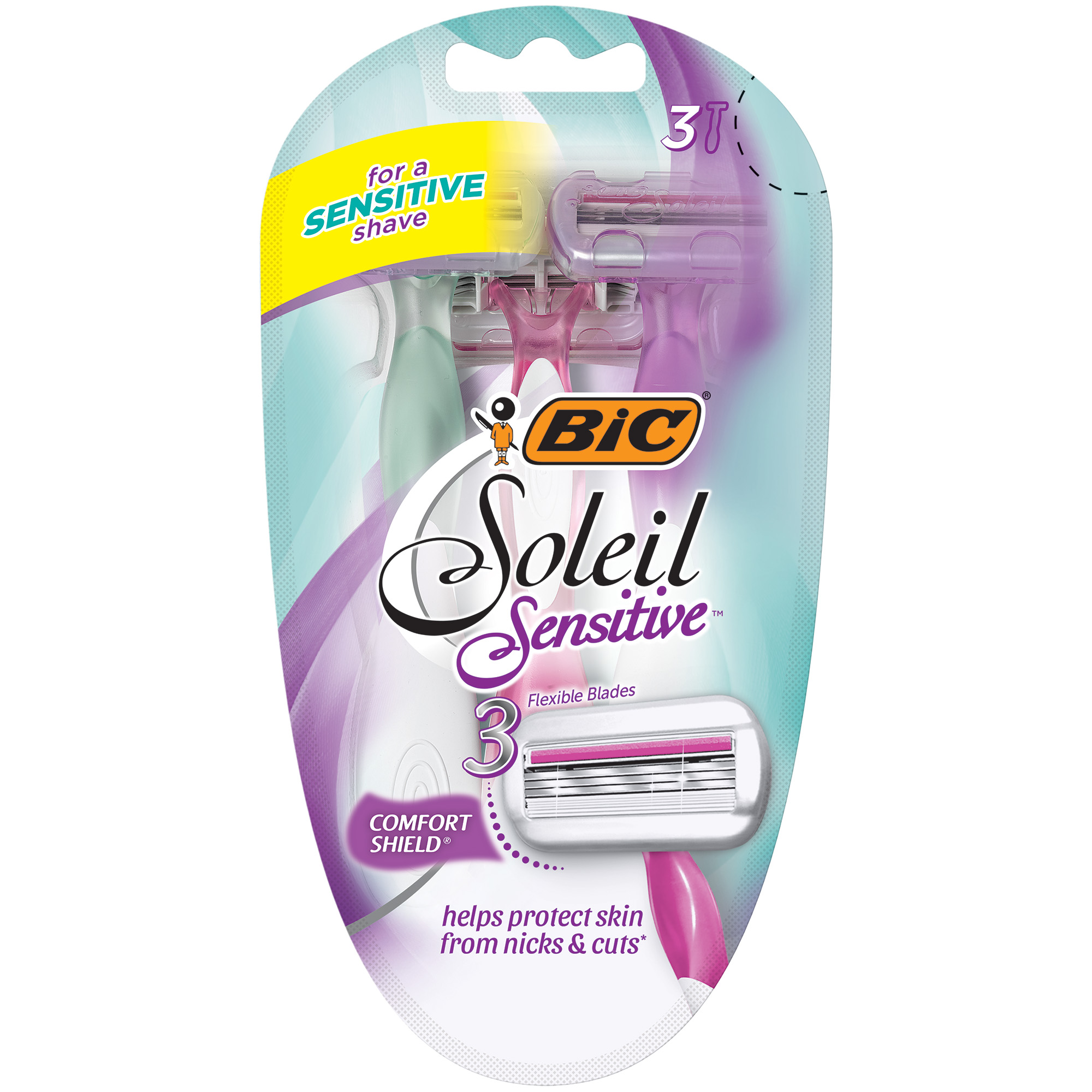 BIC Soleil Sensitive 3 Blade Women s Disposable Razor 3 Count