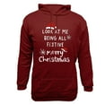 thumbnail image 4 of qelini Pullover Hoodies for Men Graphic Long Sleeve Sweatshirts Merry Christmas Print Drawstring Hooded Jackets Holiday Tops, 4 of 4