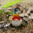 thumbnail image 2 of Garden Gnome Statue Outdoor Decor Large Flocked Resin Gnome Figurine with Solar Light Holding Lantern Welcome Sign Garden Yard Decorations Dwarf Sculpture for Outside Patio Porch Lawn Decor, 2 of 7